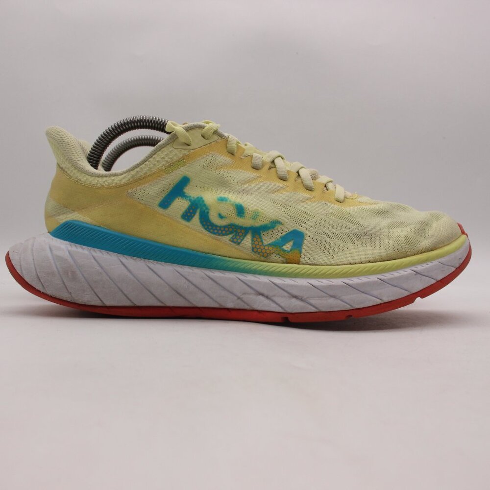 Hoka One One Carbon X 2 Women's Size 9.5 B Yellow Athletic Road Running Shoes